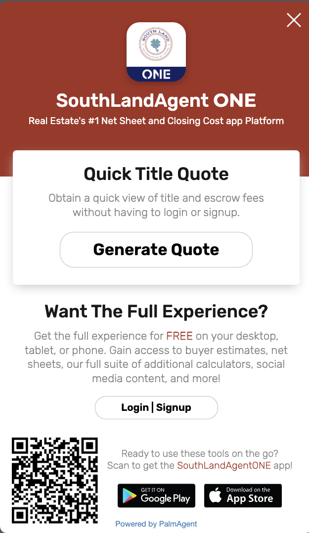 SouthLandAgent mobile app screenshot
